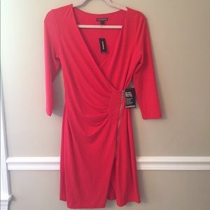 Zipper Wrap Dress NWT
